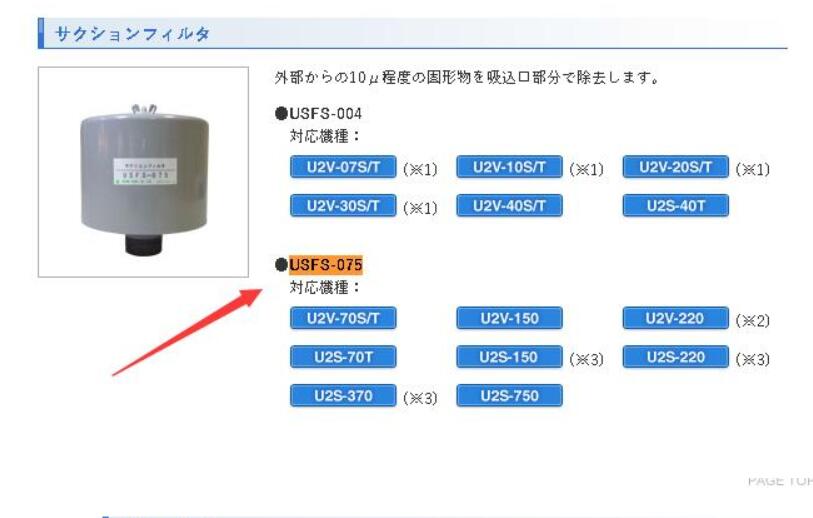 昭和風機零部件吸濾器（qì）型號USFS-075 