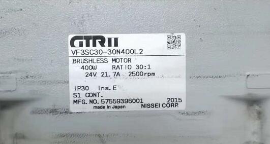 GTR日精直流減速電機型號VF3SC30-30N400L2