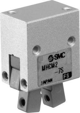 最小（xiǎo）最輕可（kě）安裝磁性開關（guān）短爪體SMC氣（qì）缸型號：MHCM2-7S