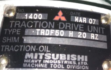 MHI HASEG三菱重（chóng）工長穀川減速機型（xíng）號（hào）：TRDF50H2...