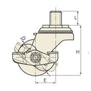 図麵 No.307HB-PSHB-P ヘビークラスキャスター