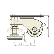 図麵 No.104HB2AF-PAHB2AF-PA ファンクションタイプキャスター