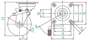 取付寸(cùn)法図